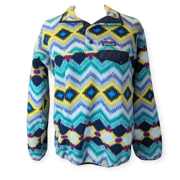 Patagonia Jackets & Blazers - Patagonia Synchilla Snap-T Pullover Sweater Lightweight Timber Twist Size Small